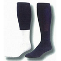 Colored Top or Solid Nylon Top Heel & Toe Football Socks (7-11 Medium)